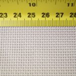 polyester suntex grey mesh close up measurement