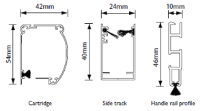 roller door track and cassette dimensions